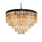 Подвесная люстра Delight Collection KR0387P-10A black/amber 1920s Odeon