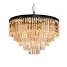 Подвесная люстра Delight Collection KR0387P-10A black/amber 1920s Odeon