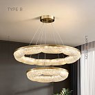 Кольцевые люстры и светильники NELIUS WAVY Тип B. Размер Combo S+L Lampatron nelius-wavy-b-combo-sl 8999-25529