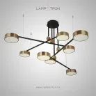 Люстра TECHNUM LED 8 плафонов. Lampatron 1392-6396