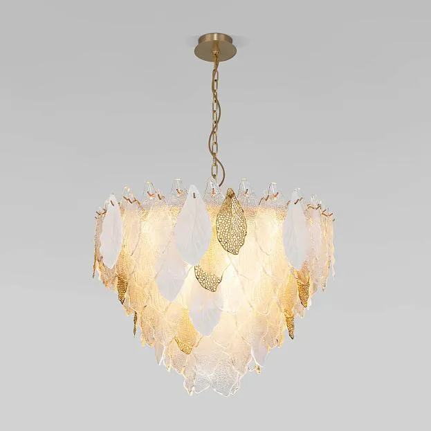 Подвесная люстра с фактурным стеклом Bogate's 369 a065315 Leaf