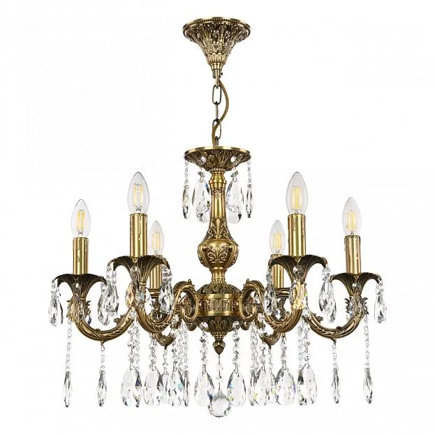 Люстра с хрустальными подвесками Bohemia Ivele Crystal AL79101/6/175 A FP