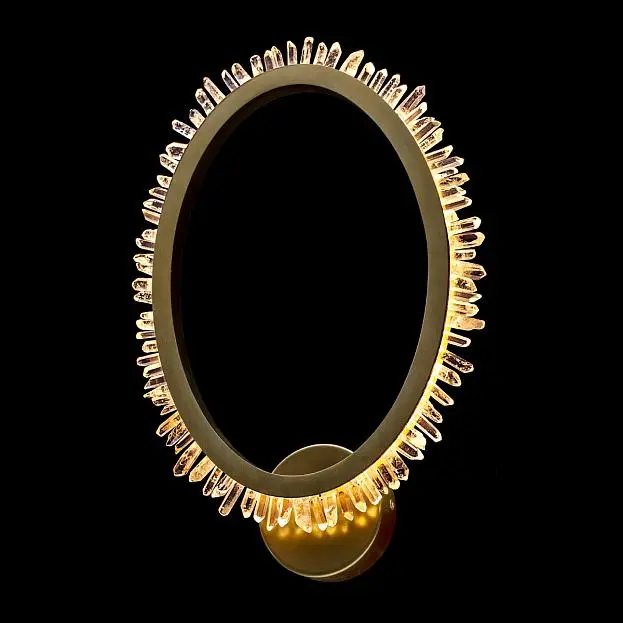 Настенный светильник Delight Collection MB20020154-1A satin gold Quartz Halo