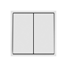 Переключатель двухклавишный перекрёстный LeDron 2G Intermediate White
