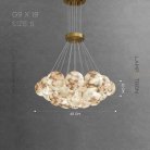 Люстра LILLIS BALL MARBLE 19 плафонов. Размер S Lampatron lillis-ball-marble-19-s 9059-25799