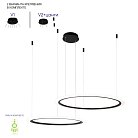Подвесная люстра Crystal Lux MANZANA SP53W LED BLACK