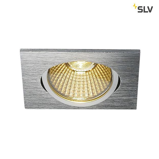 1001993 SLV NEW TRIA 68 SQUARE CS/LS DtW светильник встр. 7.2Вт с LED 1800-3000К, 440лм, 38°, CRI>90, алюминий