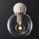 Бра Rh Utilitaire Globe Shade Single Sconce Silver 123277-22 ImperiumLoft