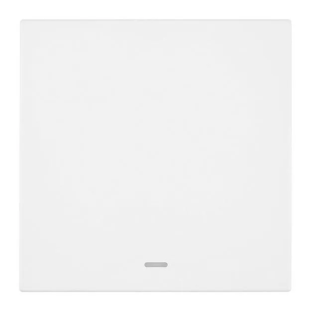 Выключатель 1-клавишный c индикатором (механизм), 250В, 10А, RSW10-3101-01, белая магнолия Stekker 50431 Мия