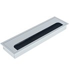Кабельный громмет (лючок) в стол, 280*80мм, цвет: серебро Donel DCGR28080S DCG