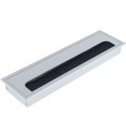 Кабельный громмет (лючок) в стол, 280*80мм, цвет: серебро Donel DCGR28080S DCG