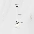 Подвесной светильник SPINNER Цвет Черный Lampatron spinner-black 8158-22325