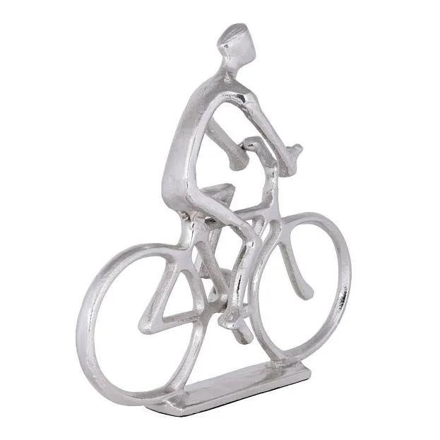 Фигурка Велосипедист L240, B60, H235, алюминий, никель Eglo 429742 ZADIWIN