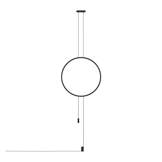 Подвесной светодиодный светильник Ledron Ring AP1-L BK ECLIPSE