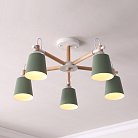 Потолочная люстра VARDA 5 lamps Green ImperiumLoft 208253-26 VARDA01