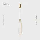 Подвесной светильник BERGEN Тип A. Цвет Латунь Lampatron f-bergen-a-brass 6360-17092