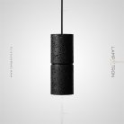 Подвесной светильник ROGERD Камень. Цвет Черный Lampatron rogerd-stone-black 5172-13212