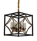 Подвесная люстра Lumina Deco Quadrato LDP 1223-4 BK+MD