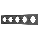 Рамка пластиковая FRM-TENDO-SFPL-5-GR (Матовый графитовый) Arlight 054659