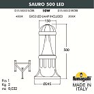 Садовый светильник-столбик FUMAGALLI SAURO 500 D15.553.000.VXD1L.CRB