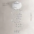 Кольцевые люстры и светильники ALEKSANDRIN Шесть колец. 50 + 60 + 80 + 50 + 100 + 50 см Lampatron 6146-16522