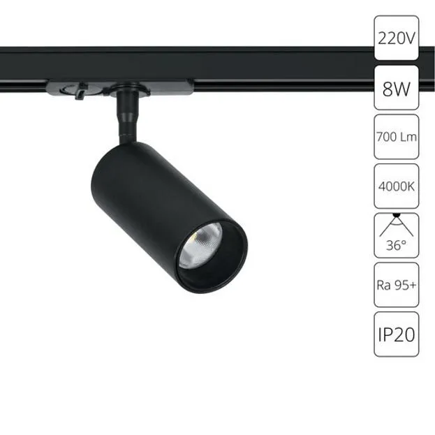 Трековый светильник Arte Lamp A1345PL-1BK AERO