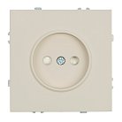 Розетка 1-местная с защитной шторкой (механизм), б/з, 250В, 16А, серия Эмили, кашемир, soft touch Stekker 49902 RST10-5109-08