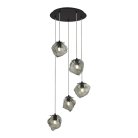 Подвесной светильник ST Luce Portici SL1175.403.05 Черный/Серо-зеленый E14 5*40W