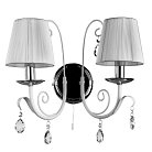 Бра с выключателем Arte Lamp A1743AP-2WH Romana Snow