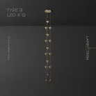 Готовая комбинация светильников ROLAN COMBO 12 ламп. Тип B Lampatron 7665-21472