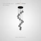 Подвесной светильник NORMAN 13 подвесов. Цвет черный Lampatron 8677-24265