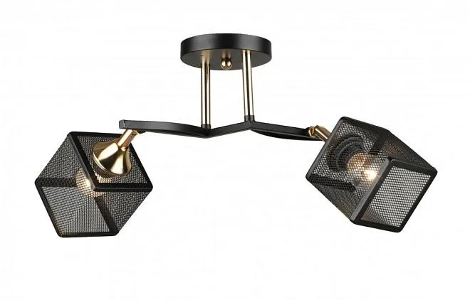 Потолочная люстра Imex MD.5708-2-S-BK+FGD Потолочная люстра Imex MD.5708-2-S-BK+FGD