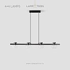 Реечный, рядный светильник TILMAN LONG 4+4 плафона Lampatron tilman-long-8 8681-24286