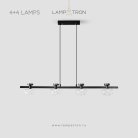 Реечный, рядный светильник TILMAN LONG 4+4 плафона Lampatron tilman-long-8 8681-24286