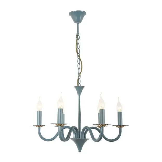 Подвесная люстра Arti Lampadari Pontone E 1.1.6 Blue Подвесная люстра Arti Lampadari Pontone E 1.1.6 Blue