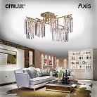 Люстра хрустальная потолочная Бронза Citilux CL313283 AXIS