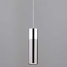 Подвесной светильник Eurosvet 50135/1 LED хром/черный жемчуг 12W 00000084445 Double Topper