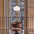 Подвесной светильник iLamp 10808P/1 WHITE&GOLD PEAR