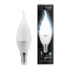 Лампа Gauss 104101210 E14 9.5W 4100K свеча на ветру матовая LED Candle tailed