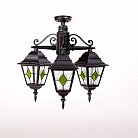 Потолочный светильник уличный Oasis Light 79970MAlgG/3 Bl QUADRO M lead GLASS