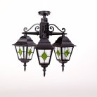 Потолочный светильник уличный Oasis Light 79970MAlgG/3 Bl QUADRO M lead GLASS