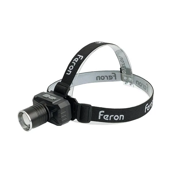 Фонарь налобный Feron 51621 TH2314 c аккумулятором 20W, 2500mAh IP44, USB type-C, Алюминий Фонарь налобный Feron 51621 TH2314 c аккумулятором 20W, 2500mAh IP44, USB type-C, Алюминий
