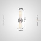 Бра TOIVO Цвет хром + молочно-белый Lampatron toivo-chrome-milk 8638-24123