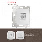 Розетка интернет, RJ45 Arte Milano 205.45-1.silver am