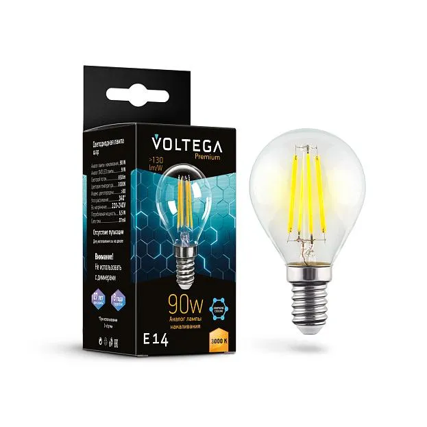 Лампа Voltega 7222 Globe E14 9W Graphene