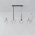 Реечный, рядный светильник CLOVE B Цвет Хром + Прозрачный Lampatron 7781-21933