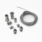 Комплект подвесной для профиля, стальной. длина троса 3000 мм, 2 шт. Donel SKDN18 DN18