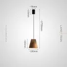 Подвесной светильник ANGE Тип A. Цвет светлое дерево Lampatron ange-a-lightwood 9024-25669