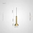Подвесной светильник RANDOR Размер S. Цвет золото матовое. 3500K Lampatron 8682-24292