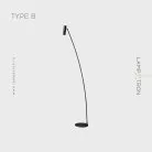 Торшер ADLAUG B Тип B. Цвет Черный Lampatron 7546-21091